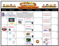 Our September Calendar! 